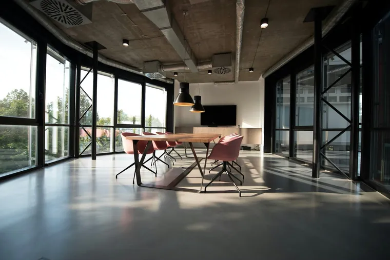 A modern office workspace